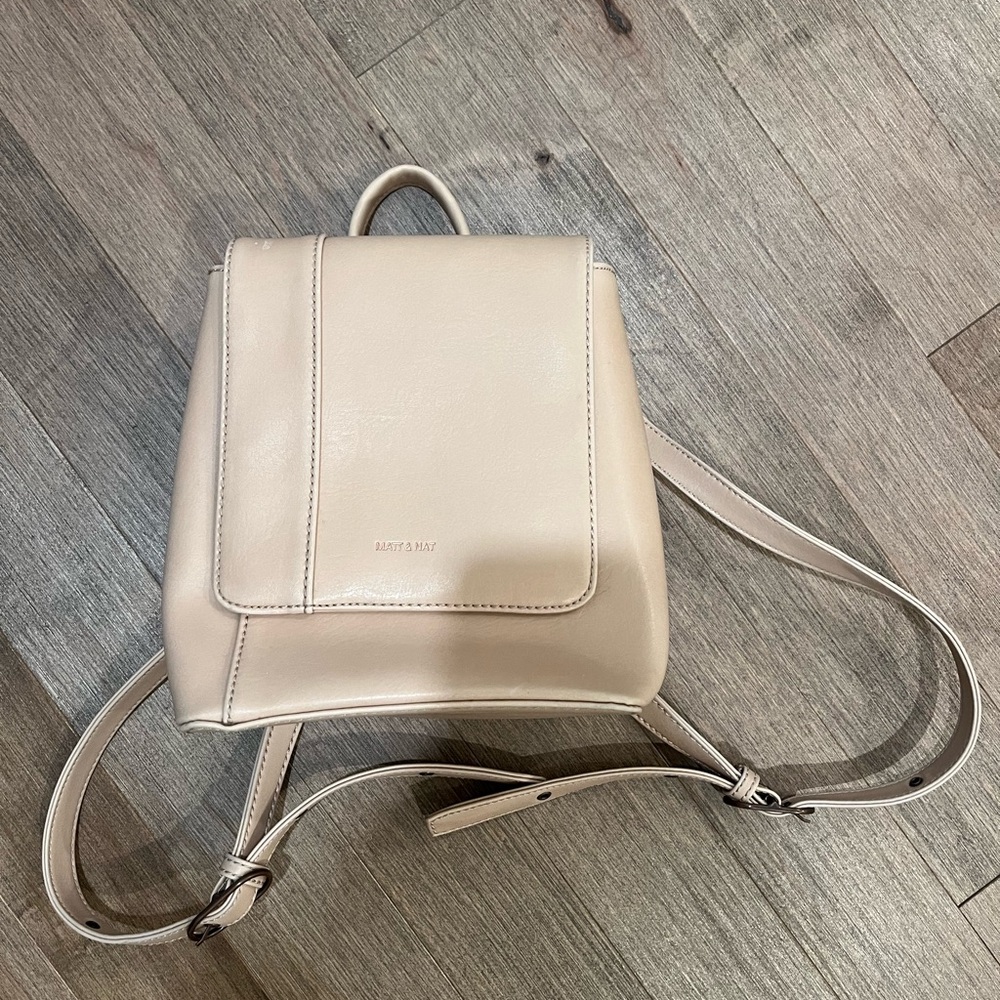 Matt & nat pink mini backpack purse